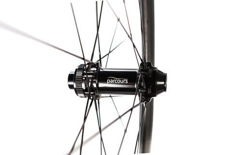 Parcours Strade Disc Carbon Wheelset, Shimano Freehub