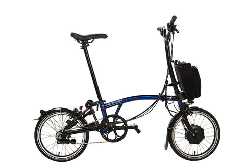 Brompton Electric P Line Urban with Roller Rack - Mid Handlebar