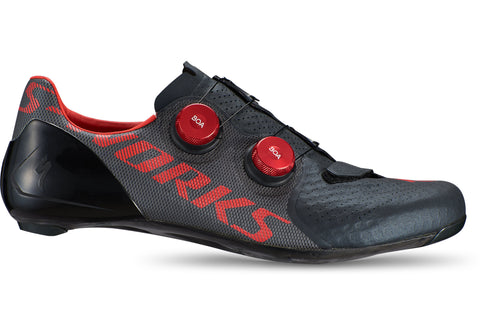 Specialized S-Works 7 Road Shoe, Black/ Rocket Red Size 47